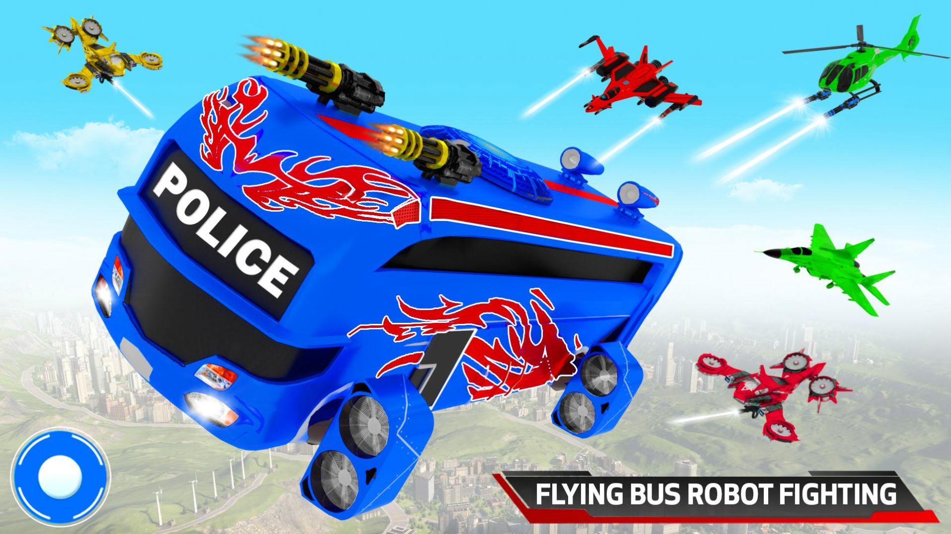 飞行巴士机甲战士(Flying Police Bus)v3.0.1