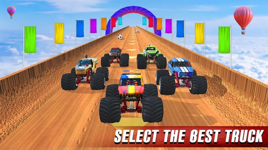 怪物卡车特技赛车挑战(Monster Truck Stunt Racing Challenge)