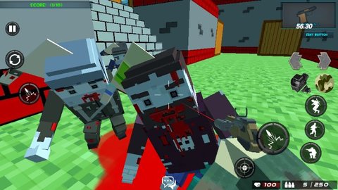 像素枪战僵尸突袭(Blocky Gun warfare Zombie)