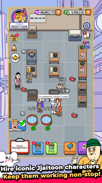 巷弄食堂大亨(jjaltoon Tycoon)