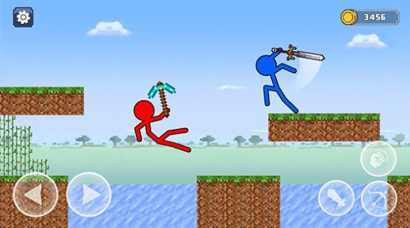 火柴人工艺格斗游戏(Stickman Craft Fighting Game)