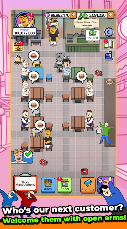 巷弄食堂大亨(jjaltoon Tycoon)